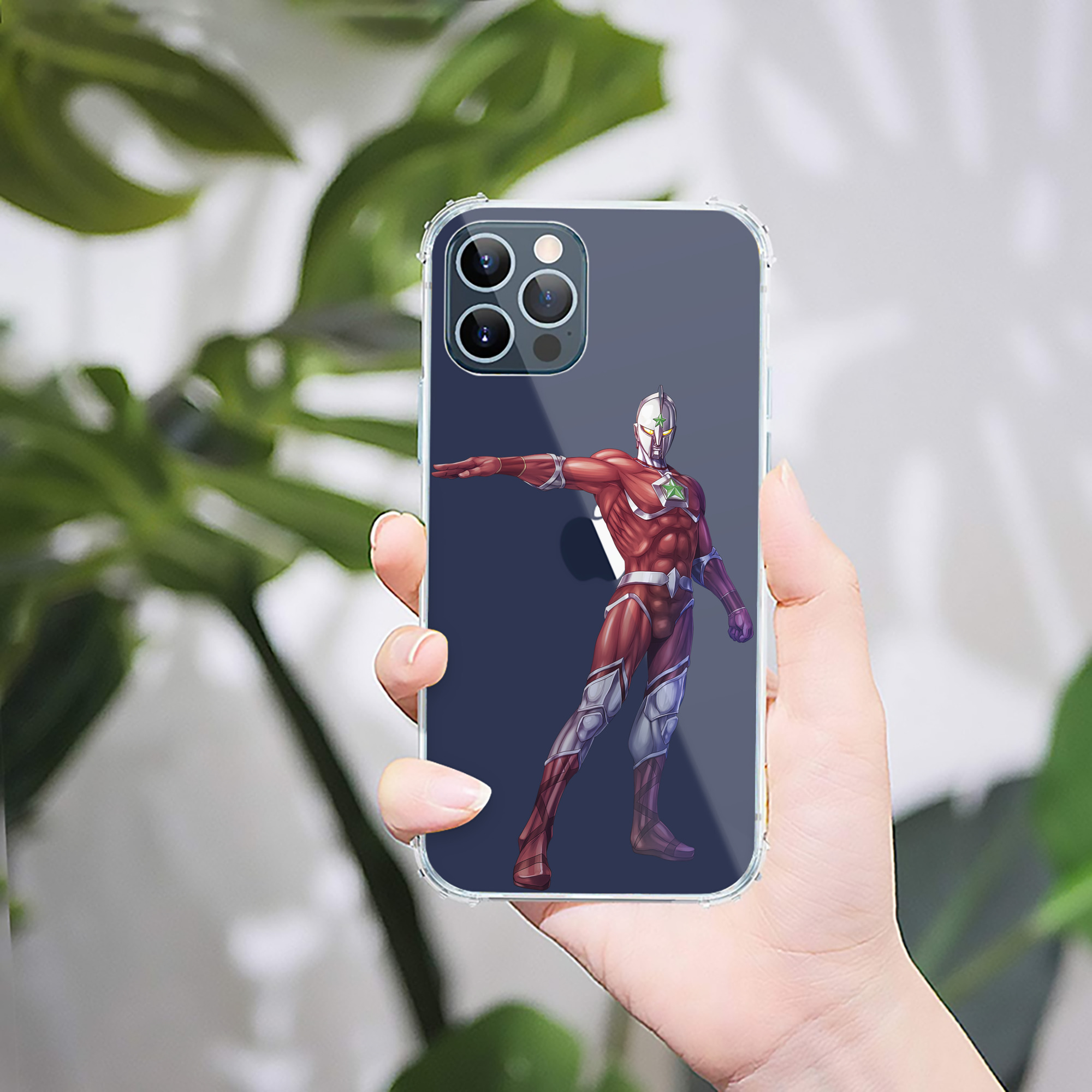 （画像用） ウルトラマン Ultraman 【iPhone 12シリーズ対応】透明スマホケース（クリアソフトケース）